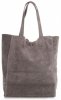 Bőr táska shopper bag Vera Pelle szürke 601
